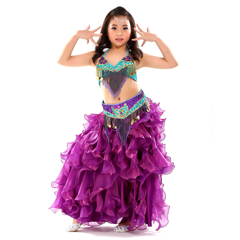 Dancewear Polyester Belly Dance Costumes For Kids